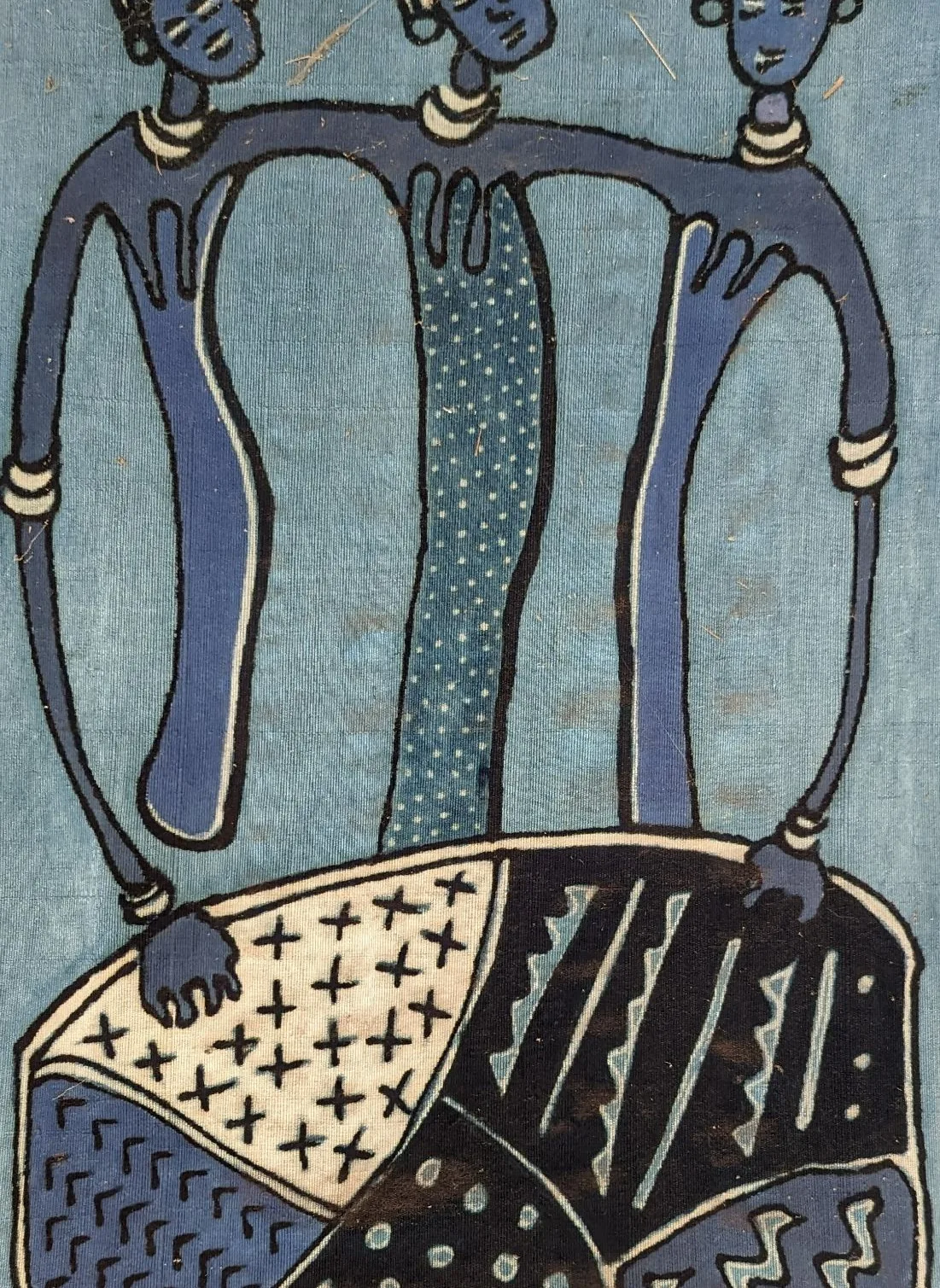 Indigo and bogolan cloth from Mali